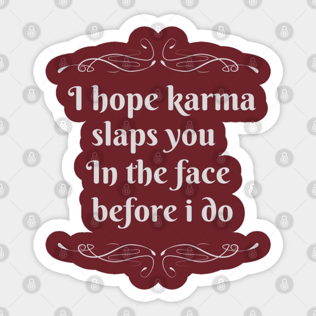 Karma Sticker by RamsApparel08